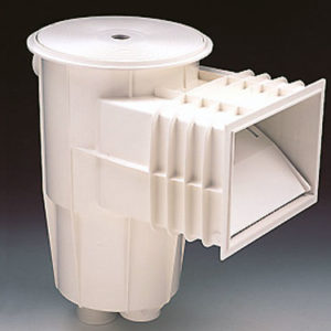Skimmer with stan. throat round lid 15l